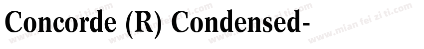 Concorde (R) Condensed字体转换